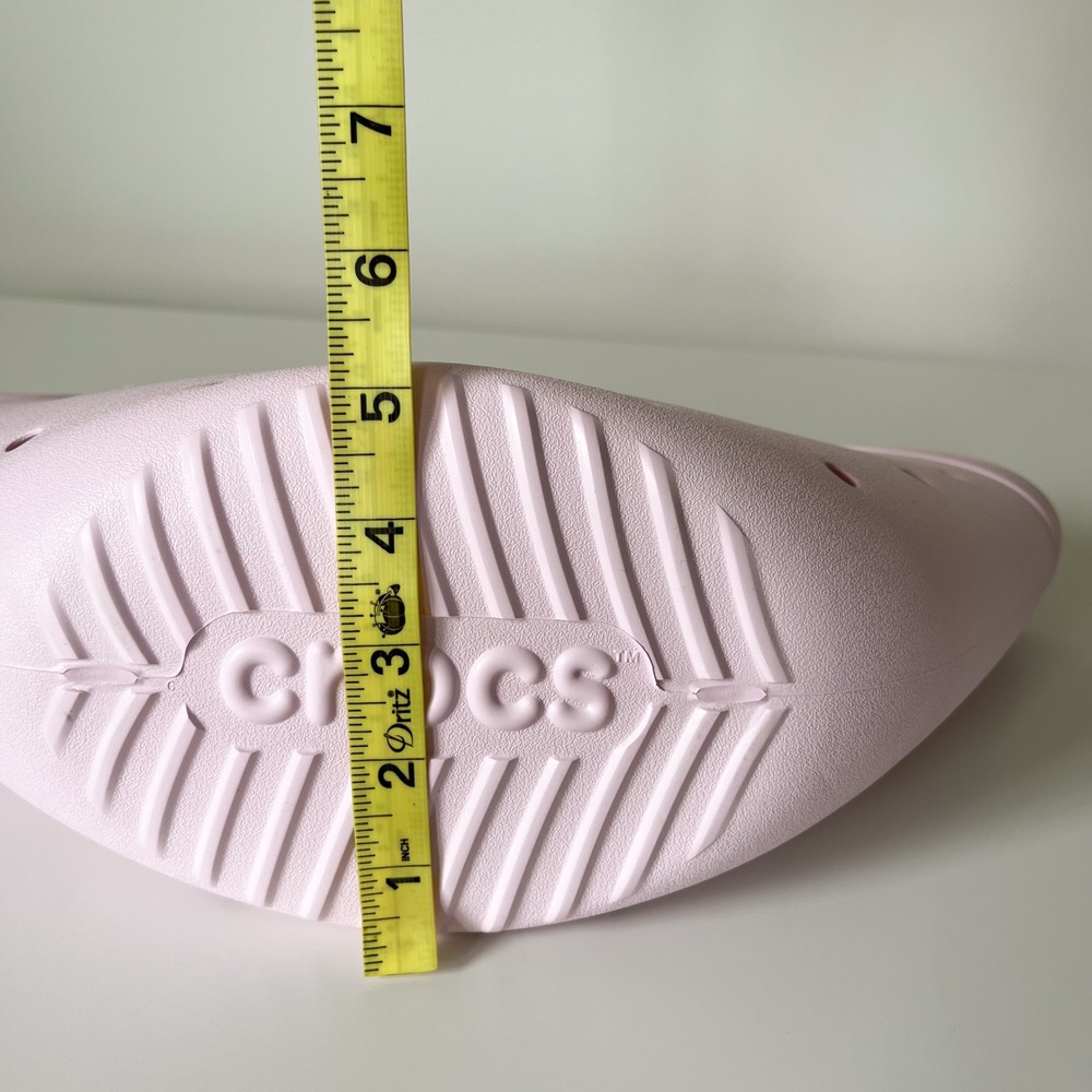 NEW Crocs Medium EVA Tote Bag Round Handle Light Pink - Picture 7 of 8